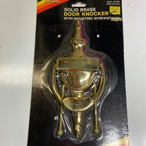 Vintage Solid Brass Door Knocker